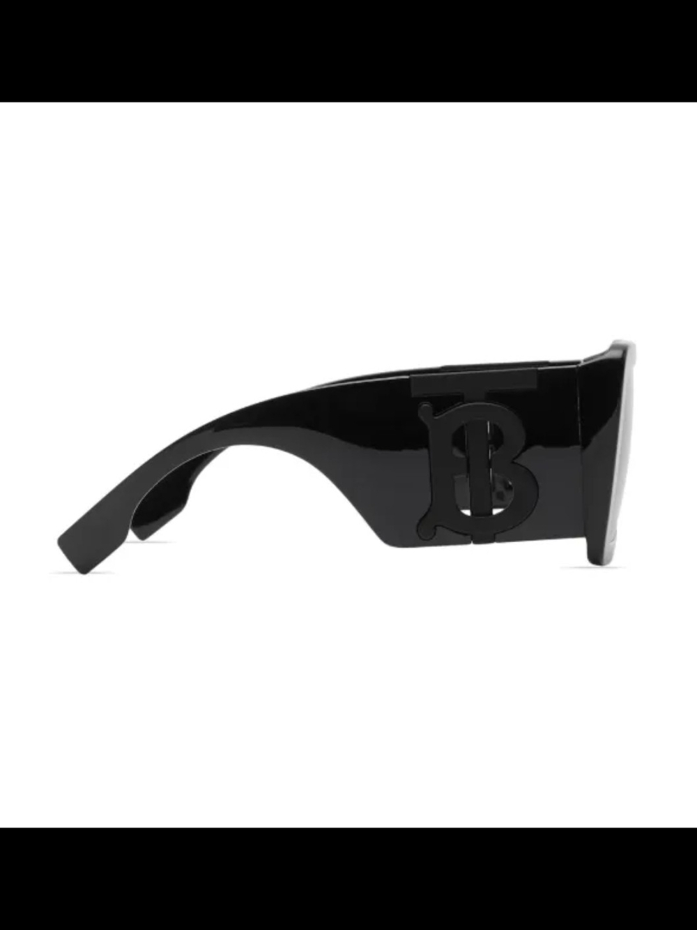 Burberry Black Oversized Logo Temple Sunglasses